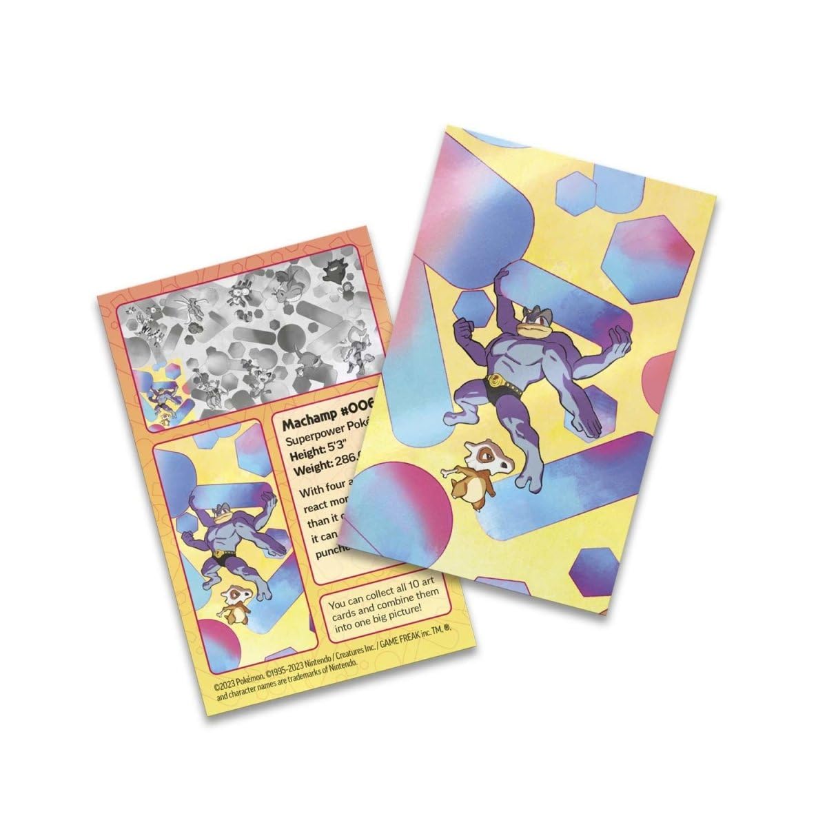Pokémon TCG: Scarlet & Violet—151 Mini Tin – Machamp and Cubone (2 Booster Packs, 1 Coin & 1 Art Card)