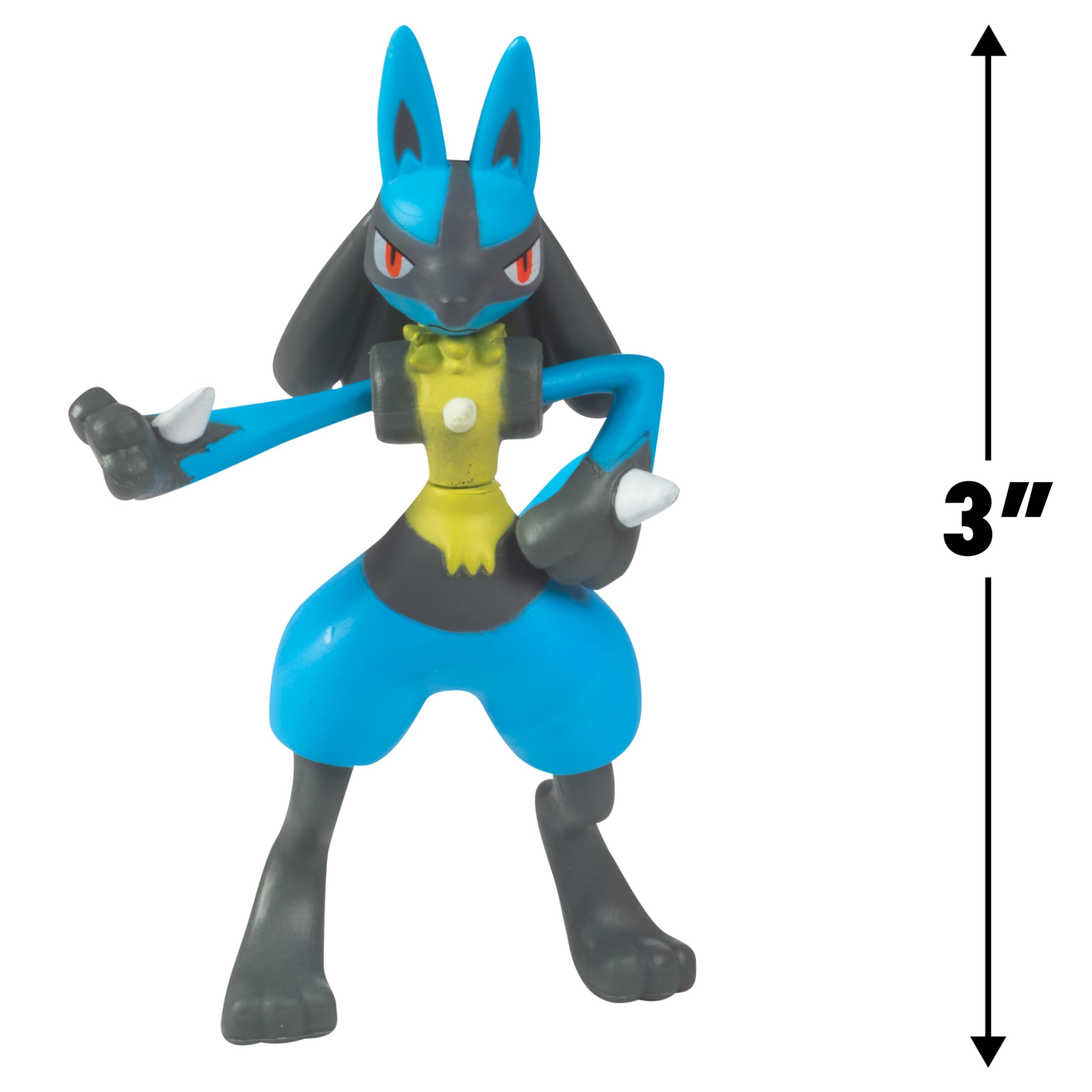 Pokemon Battle Ready! Toy Figure Set, 8 Pieces - 2" & 3" Charmander, Bulbasaur, Squirtle, Lucario, Alolan Vulpix & More - Holiday Christmas Stocking Stuffer Gift for Kids, Boys, Girls - 4+