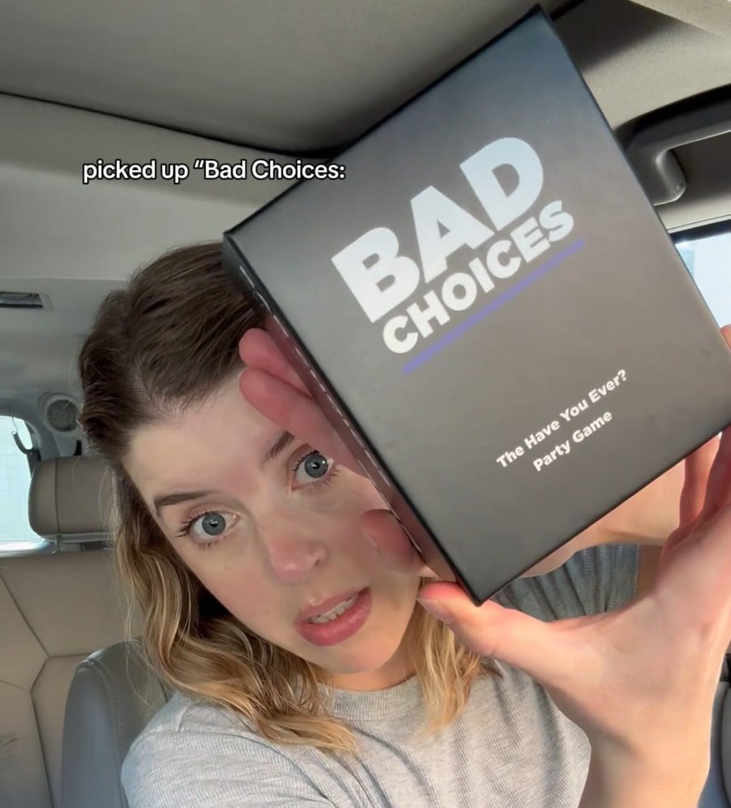 BAD CHOICES Party Game + After Dark Edition Set - Hilarious Adult Card Game for White Elephant Parties, Stocking Stuffers and Board Games Night with Your Friends