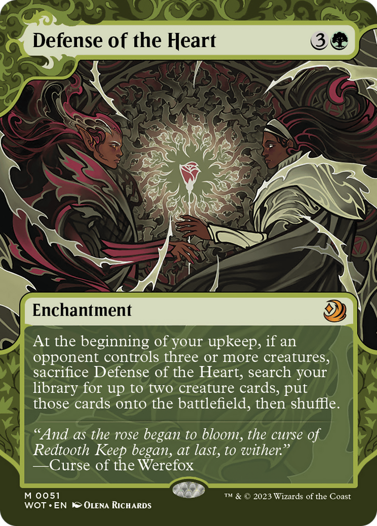 FOIL Defense of the Heart (WOT-051) - Wilds of Eldraine: Enchanting Tales - Magic The Gathering