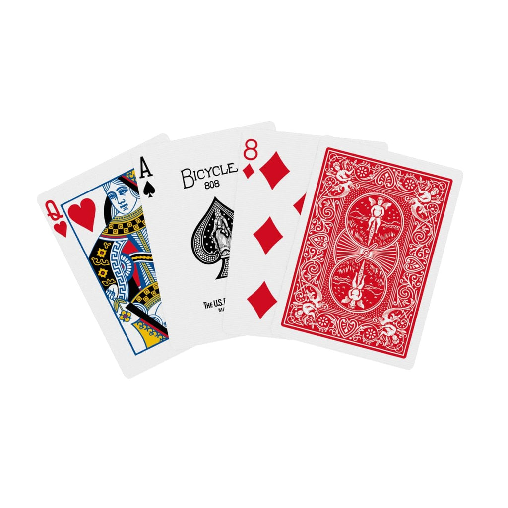 Bicycle Playing Cards 4 Pack, Standard Index Poker Size Decks in Red and Black for Poker, Blackjack, Rummy, Family Game Nights, and Classic Card Games, All Ages