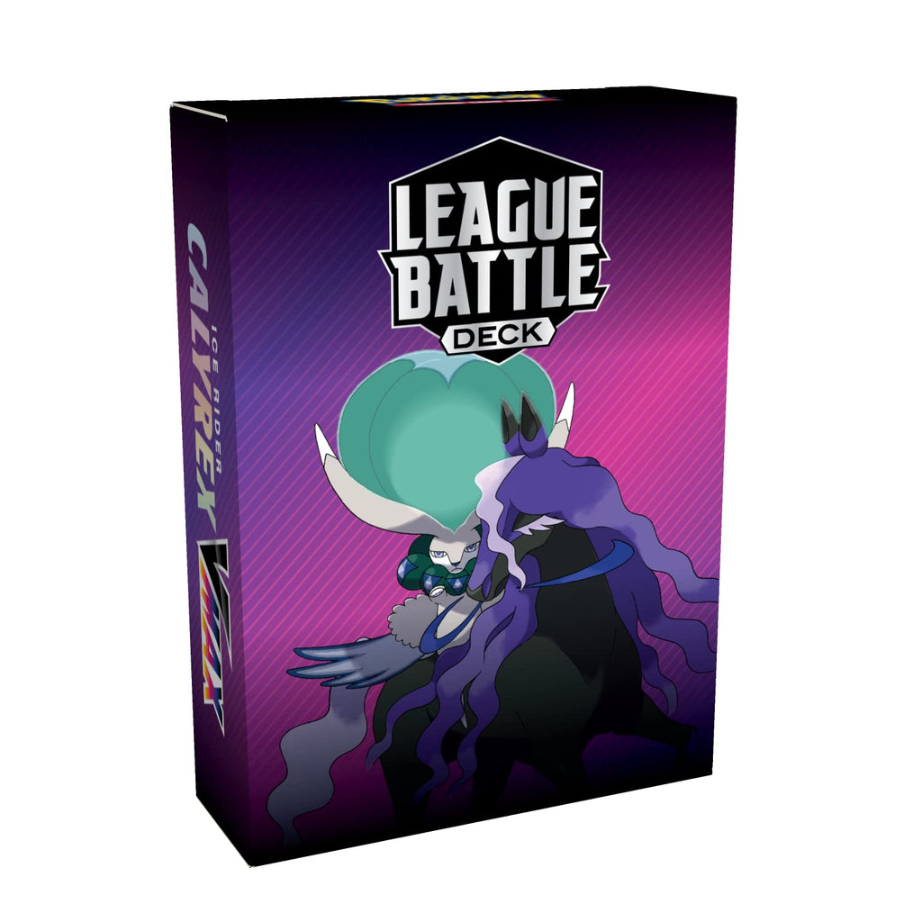 Pokémon TCG: Shadow Rider Calyrex VMAX League Battle Deck (60 Cards Ready to Play Deck, 3 Foil V Cards & 3 Foil VMAX Cards)