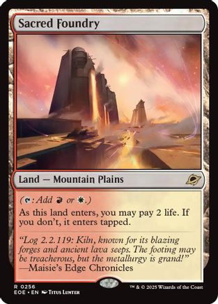 Sacred Foundry (EOE-256) - Edge of Eternities - Magic The Gathering