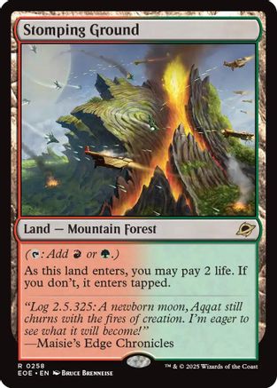 FOIL Stomping Ground (EOE-258) - Edge of Eternities - Magic The Gathering