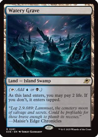 FOIL Watery Grave (EOE-261) - Edge of Eternities - Magic The Gathering