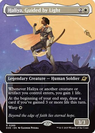 FOIL Haliya, Guided by Light (Borderless) (EOE-289) - Edge of Eternities - Magic The Gathering