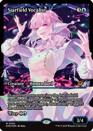 FOIL Starfield Vocalist (Showcase) (EOE-359) - Edge of Eternities - Magic The Gathering