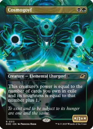 FOIL Cosmogoyf (Borderless) (EOE-313) - Edge of Eternities - Magic The Gathering