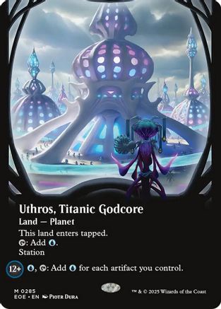 Uthros, Titanic Godcore (Borderless) (EOE-285) - Edge of Eternities - Magic The Gathering