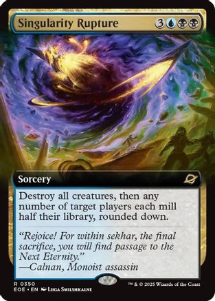 Singularity Rupture (Extended Art) (EOE-350) - Edge of Eternities - Magic The Gathering