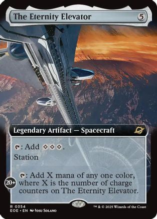 FOIL The Eternity Elevator (Extended Art) (EOE-354) - Edge of Eternities - Magic The Gathering