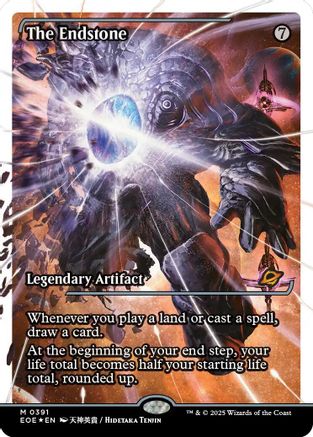 FOIL The Endstone (Showcase) (Fracture Foil) (EOE-391) - Edge of Eternities - Magic The Gathering