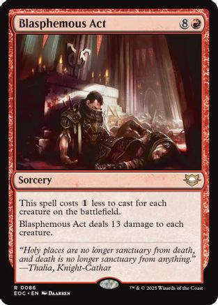 Blasphemous Act (EOC-086) - Commander: Edge of Eternities - Magic The Gathering