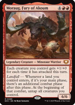 Moraug, Fury of Akoum (EOC-089) - Commander: Edge of Eternities - Magic The Gathering