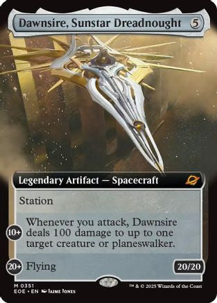 Dawnsire, Sunstar Dreadnought (Extended Art) (EOE-351) - Edge of Eternities - Magic The Gathering