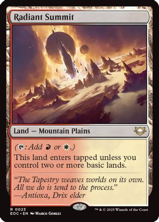 Radiant Summit (EOC-023) - Commander: Edge of Eternities - Magic The Gathering