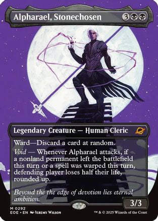 FOIL Alpharael, Stonechosen (Borderless) (EOE-292) - Edge of Eternities - Magic The Gathering