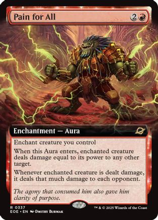 FOIL Pain for All (Extended Art) (EOE-337) - Edge of Eternities - Magic The Gathering