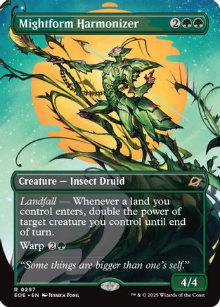 FOIL Mightform Harmonizer (Borderless) (EOE-297) - Edge of Eternities - Magic The Gathering