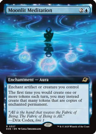 Moonlit Meditation (Extended Art) (EOE-327) - Edge of Eternities - Magic The Gathering