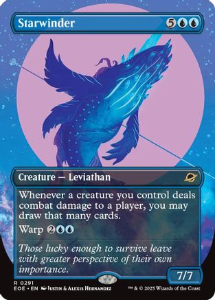 FOIL Starwinder (0291) (Borderless) (EOE-291) - Edge of Eternities - Magic The Gathering