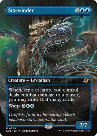 FOIL Starwinder (0306) (Borderless) (EOE-306) - Edge of Eternities - Magic The Gathering
