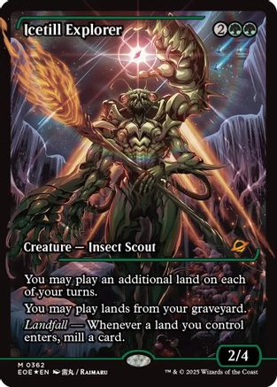 FOIL Icetill Explorer (Showcase) (EOE-362) - Edge of Eternities - Magic The Gathering