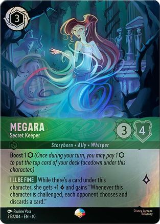 Megara - Secret Keeper (Epic) (213/204) - Whispers in the Well Holofoil