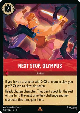 Next Stop, Olympus (129/204) - Whispers in the Well COLD FOIL