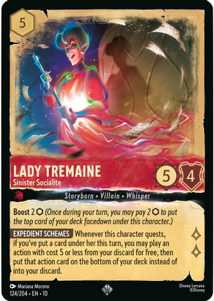 Lady Tremaine - Sinister Socialite (124/204) - Whispers in the Well COLD FOIL