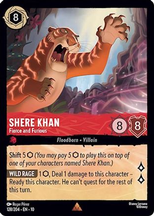 Shere Khan - Fierce and Furious (128/204) - Whispers in the Well COLD FOIL