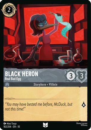 Black Heron - Real Bad Egg (182/204) - Whispers in the Well COLD FOIL