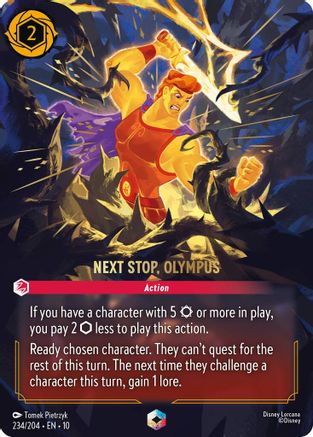 Next Stop, Olympus (Enchanted) (234/204) - Whispers in the Well HOLOFOIL