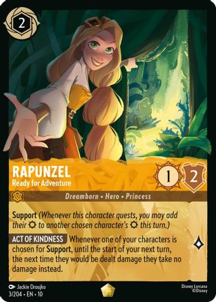 Rapunzel - Ready for Adventure (3/204) - Whispers in the Well COLD FOIL