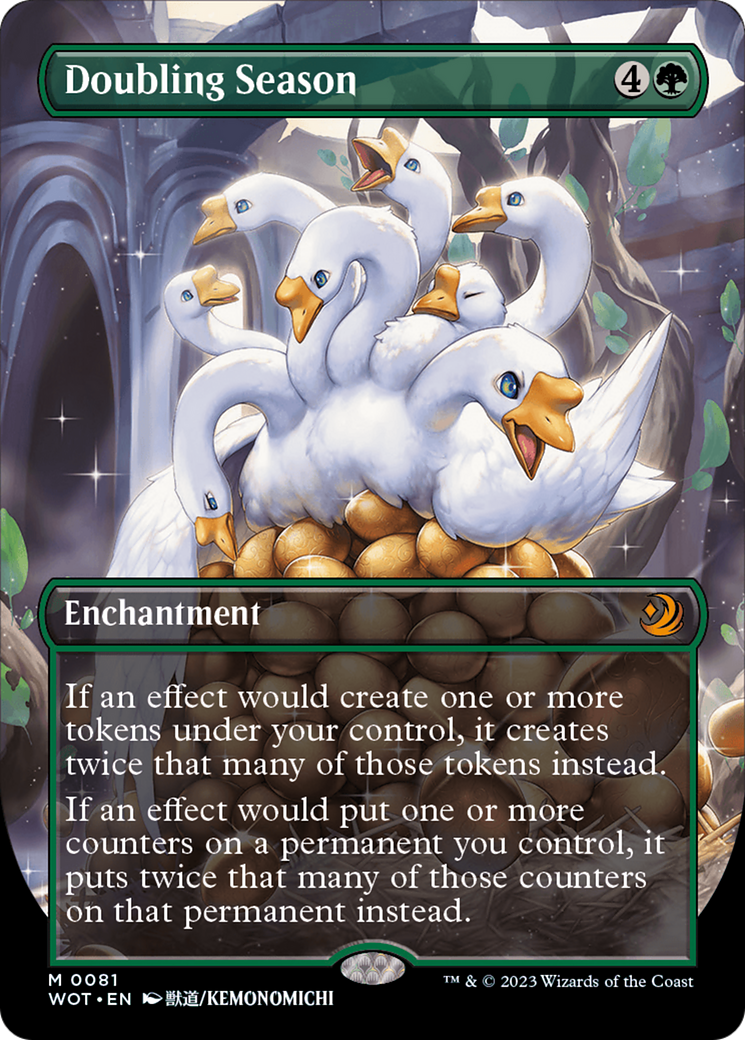 Doubling Season (Anime Borderless) (WOT-081) - Wilds of Eldraine: Enchanting Tales - Magic The Gathering