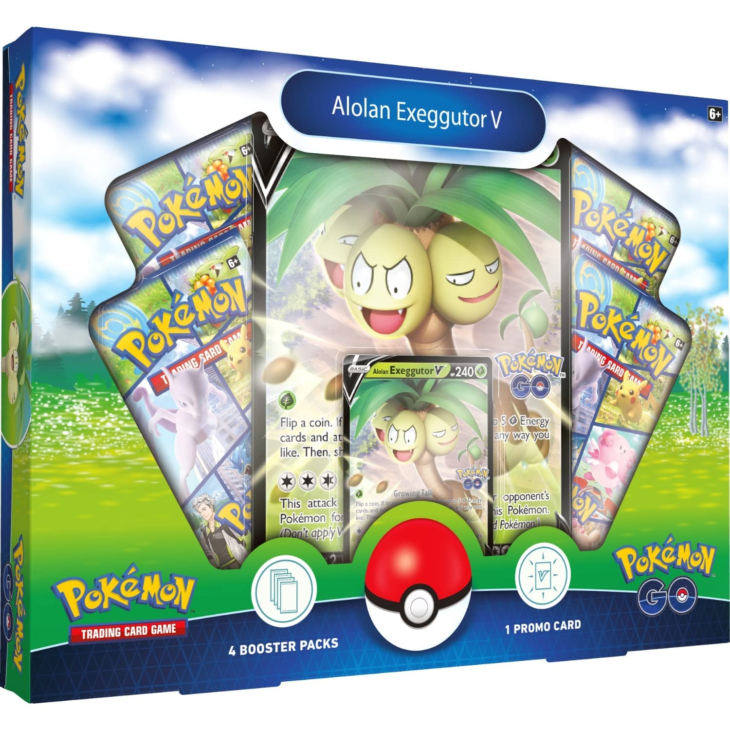 Pokemon TCG: Pokemon GO V Box Collection—Alolan Exeggutor V