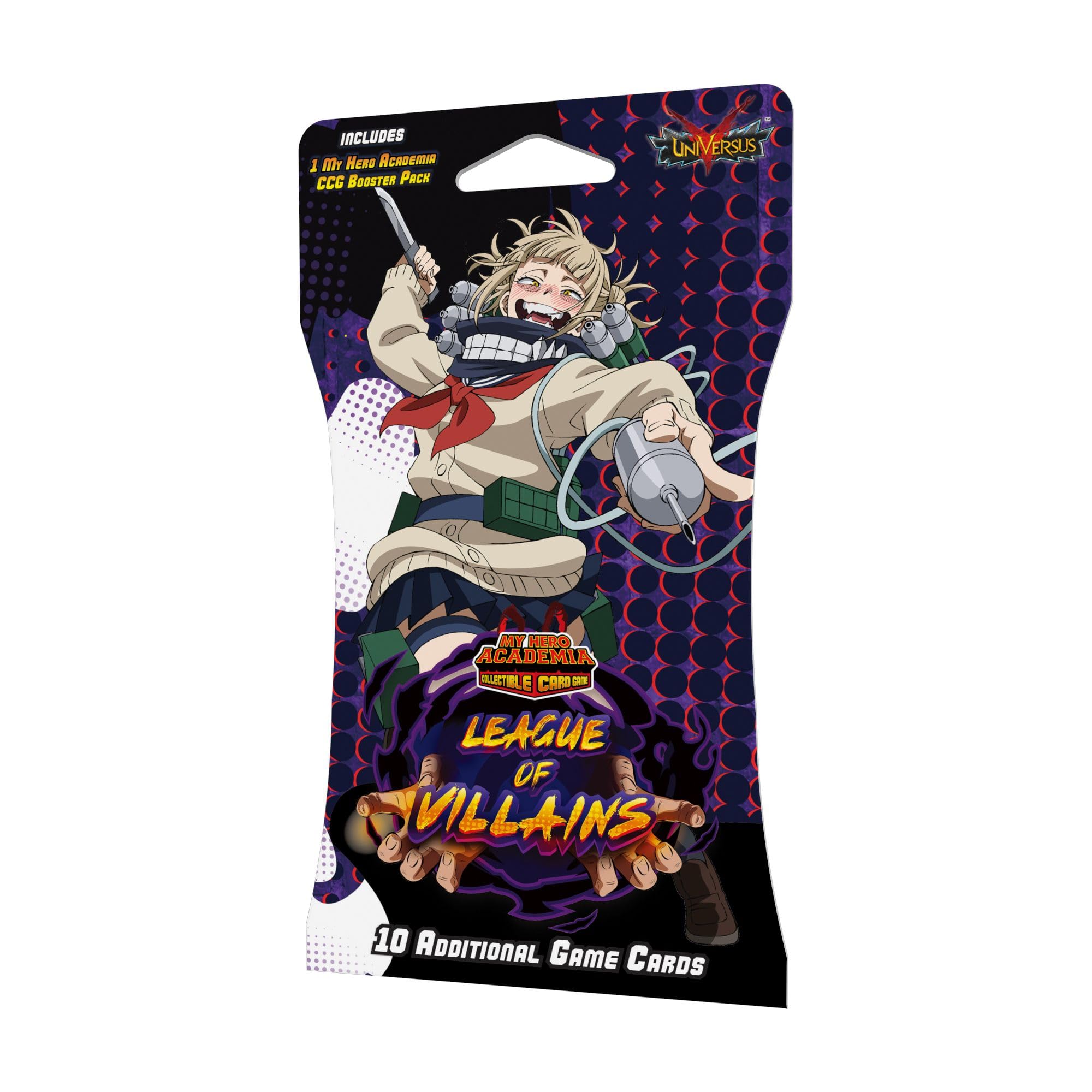 My Hero Academia Collectible Card Game Set 4: League of Villains Booster Pack - Individual Expansion Pack with 10 Additional Game Cards