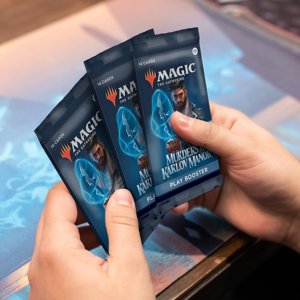 Magic: The Gathering Murders at Karlov Manor Bundle - 9 Play Boosters, 30 Land Cards + Exclusive Accessories