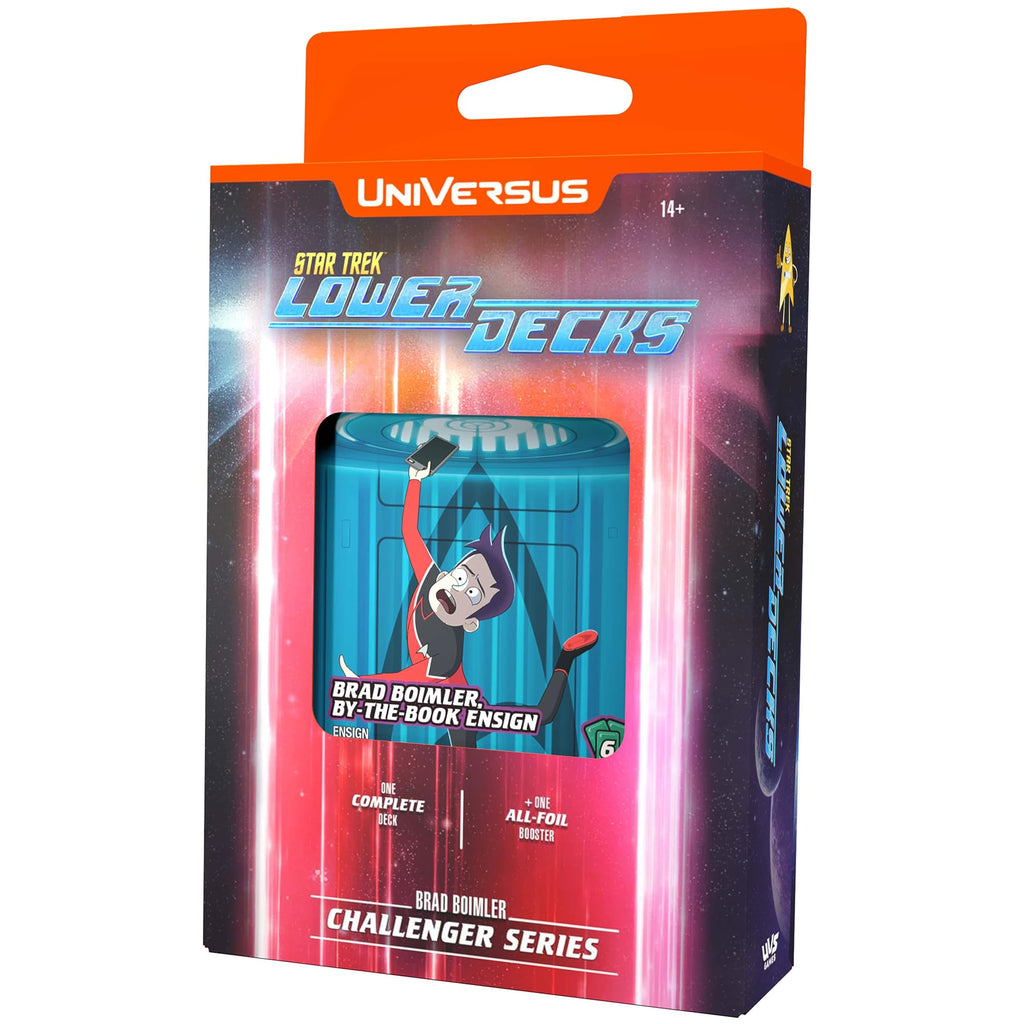 UVS Gamse UniVersus: Star Trek Lower Decks: Challenger Series - Boimler - 63 Card, 2 Character, Ready to Play Deck-Building Card Game, 6 Foil/Alt Art Cards