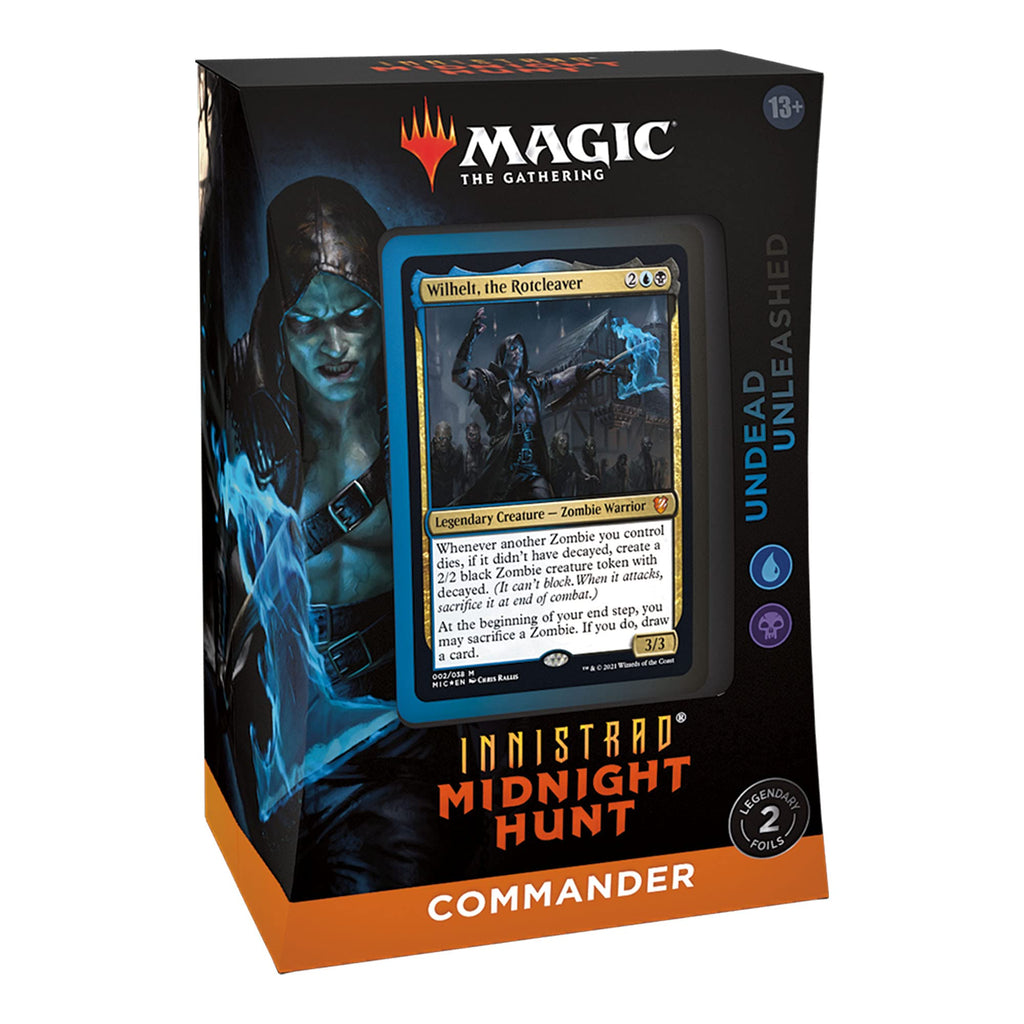 Magic: The Gathering Innistrad: Midnight Hunt Commander Deck – Undead Unleashed (Blue-Black)