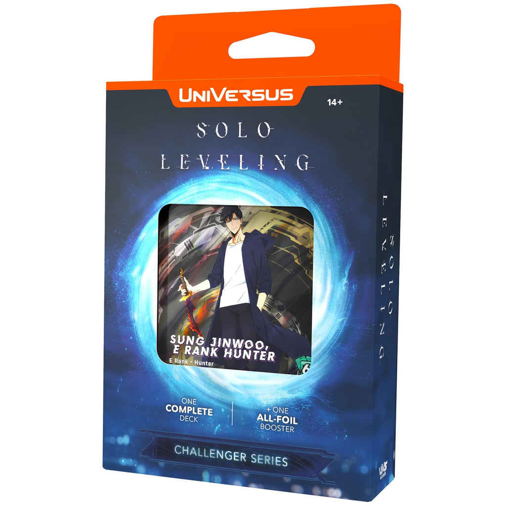UniVersus: Solo Leveling - Challenger Series - Deck Building Game, Ready to Play Deck, Sung Jinwoo Character Card, 6 Foil Or Alt Art Cards