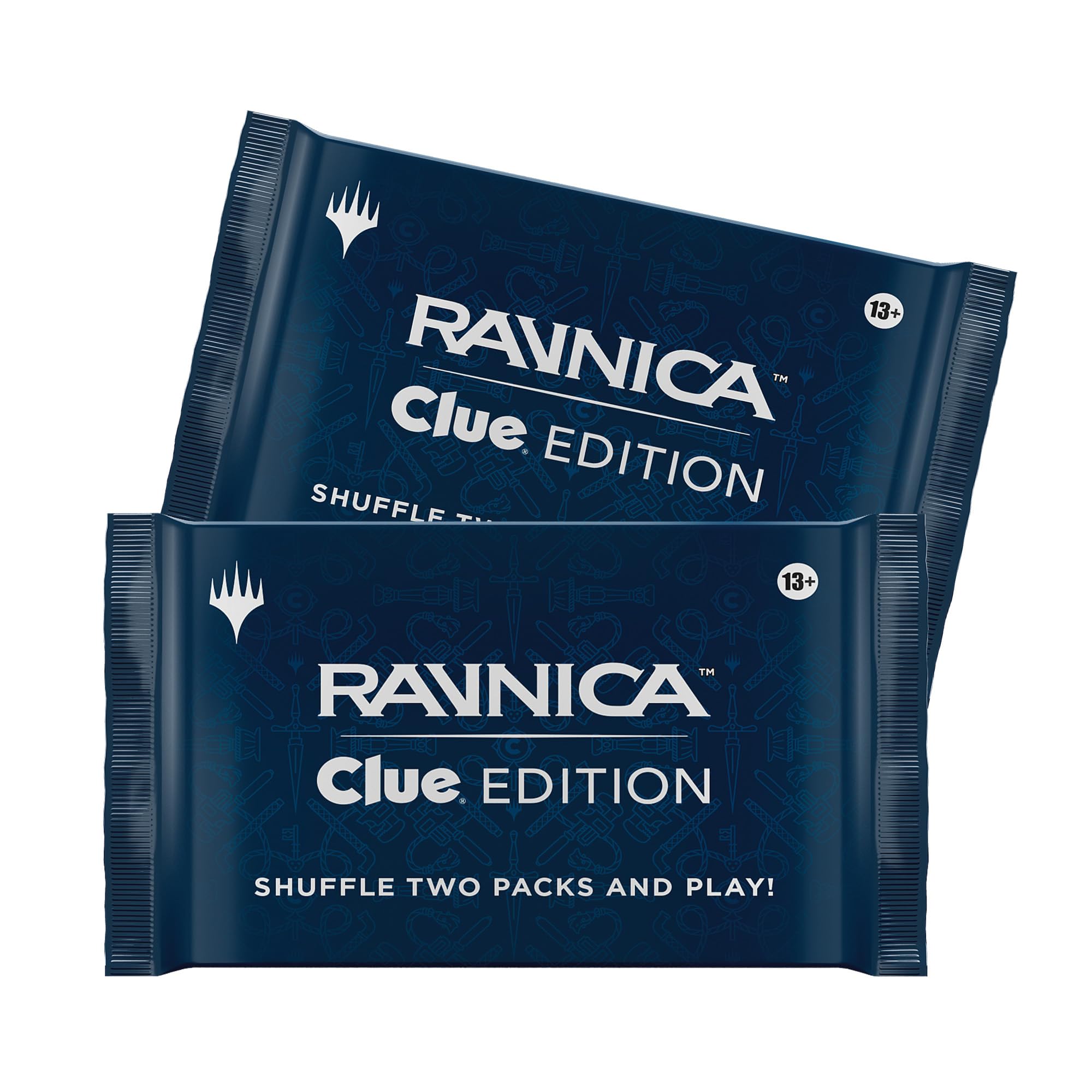 Magic: The Gathering Ravnica: Clue Edition - 3-4 Player Murder Mystery Card Game (Includes 8 Ready-to-Play Boosters, 21 Evidence Cards, 1 Foil Shock Land, and Detective Game Accessories)