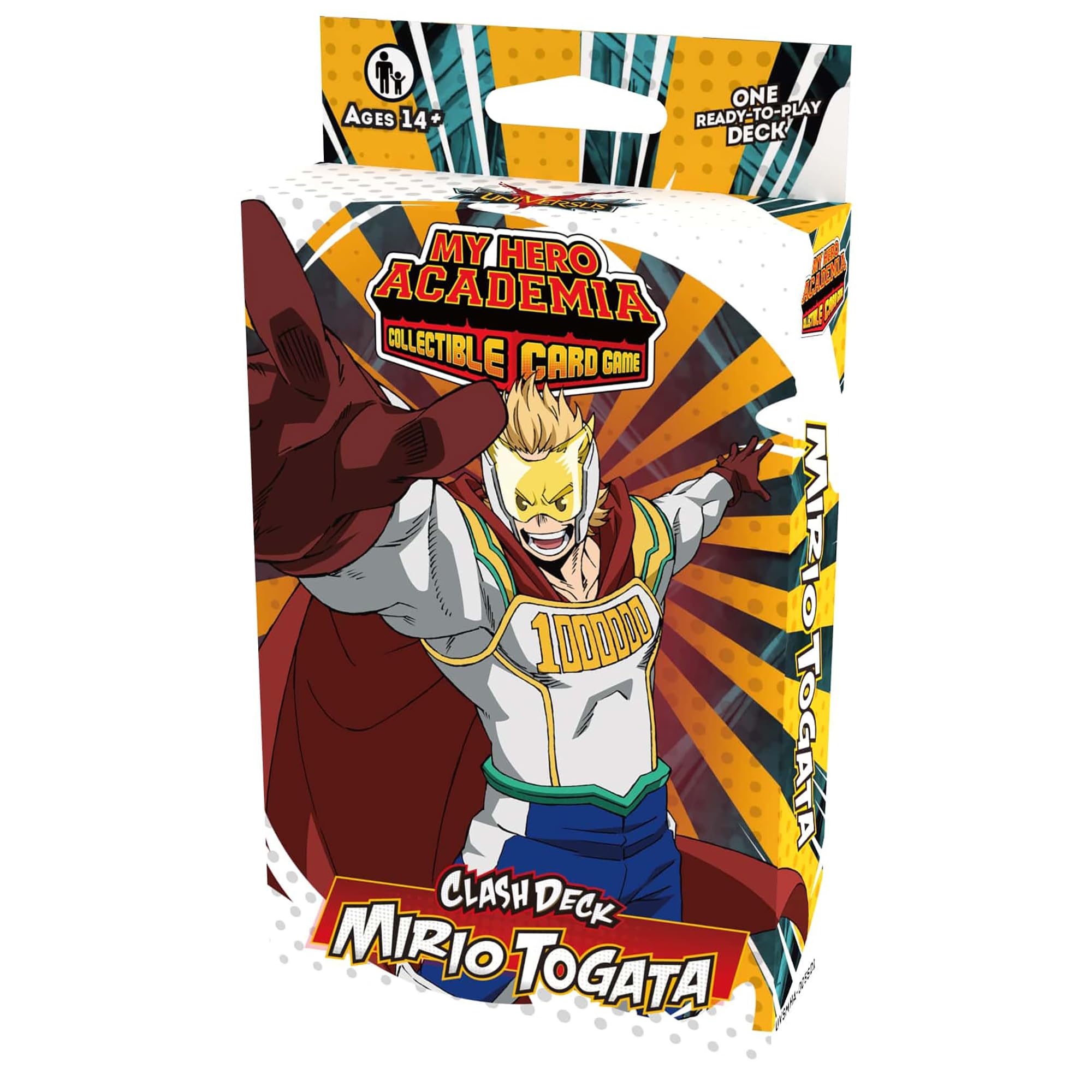 Starter Set My Hero Academia Collectible Card Game Series 5: Clash Deck Mirio Togata - Ready to Play Out of The Box, 51 Card Deck & Playmat, MHA