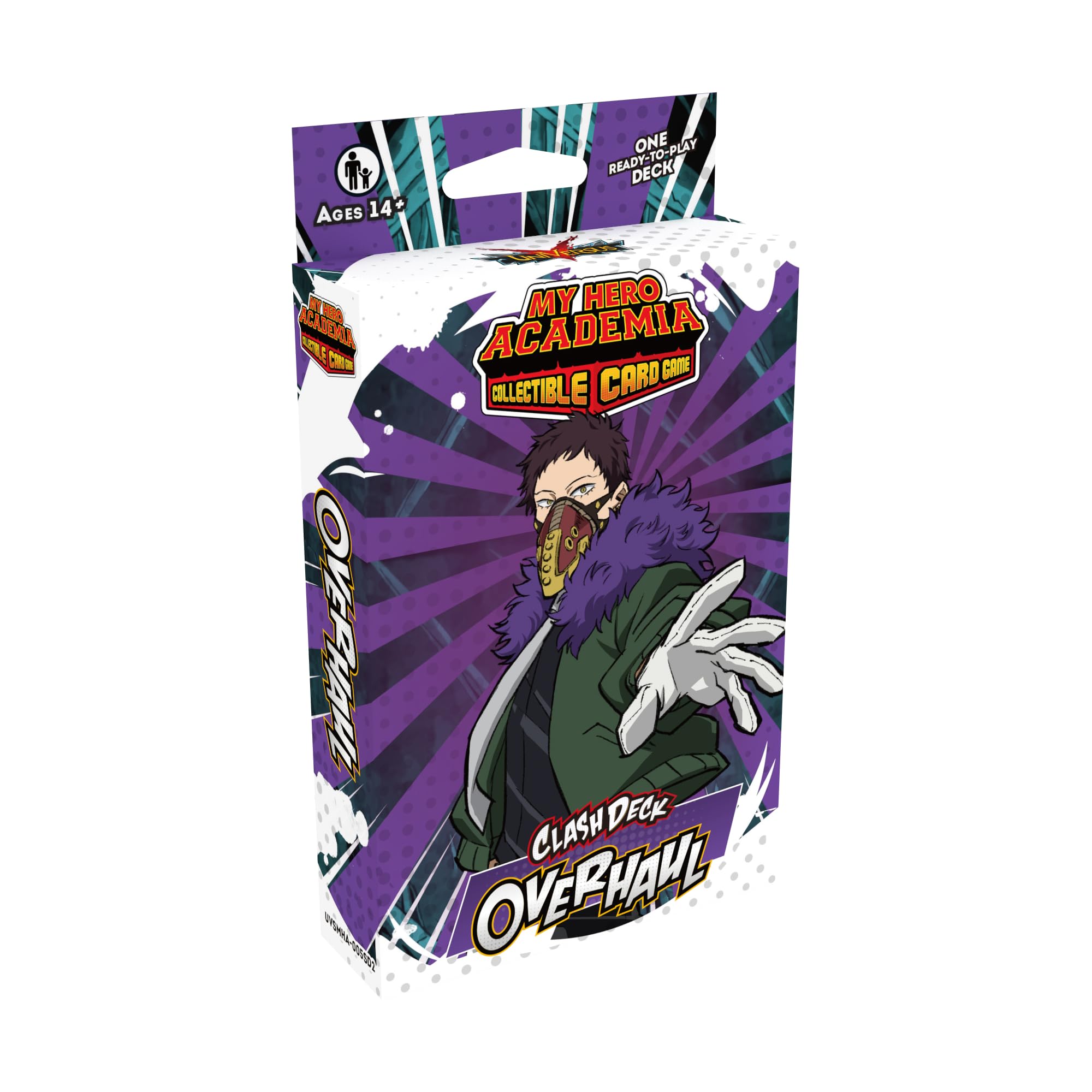 My Hero Academia Collectible Card Game Series 5: Clash Deck Overhaul - Ready to Play Out of The Box, 51 Card Deck & Playmat, MHA