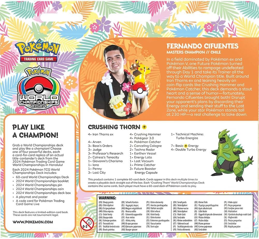 2024 Pokémon TCG World Championships Deck (One Random Deck)