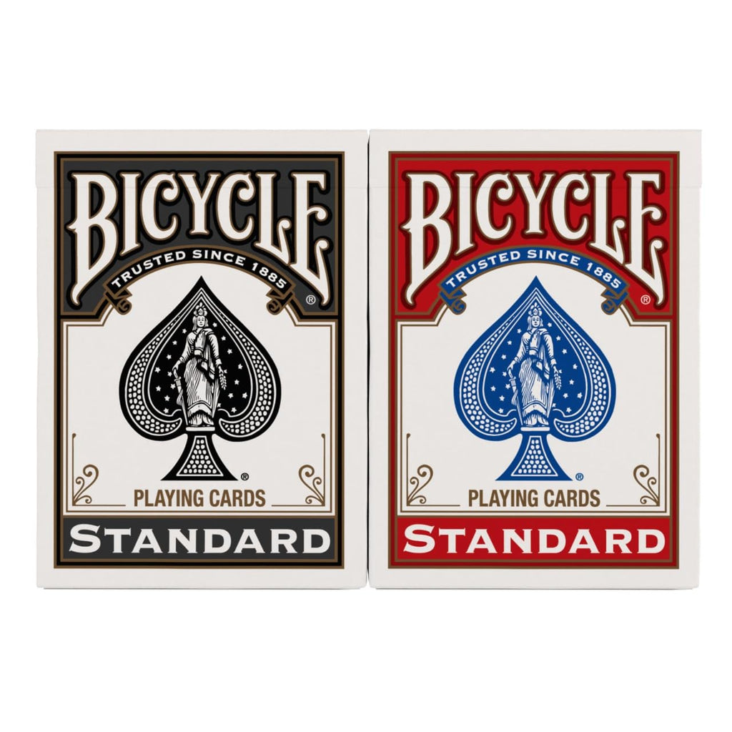 Bicycle Playing Cards 4 Pack, Standard Index Poker Size Decks in Red and Black for Poker, Blackjack, Rummy, Family Game Nights, and Classic Card Games, All Ages