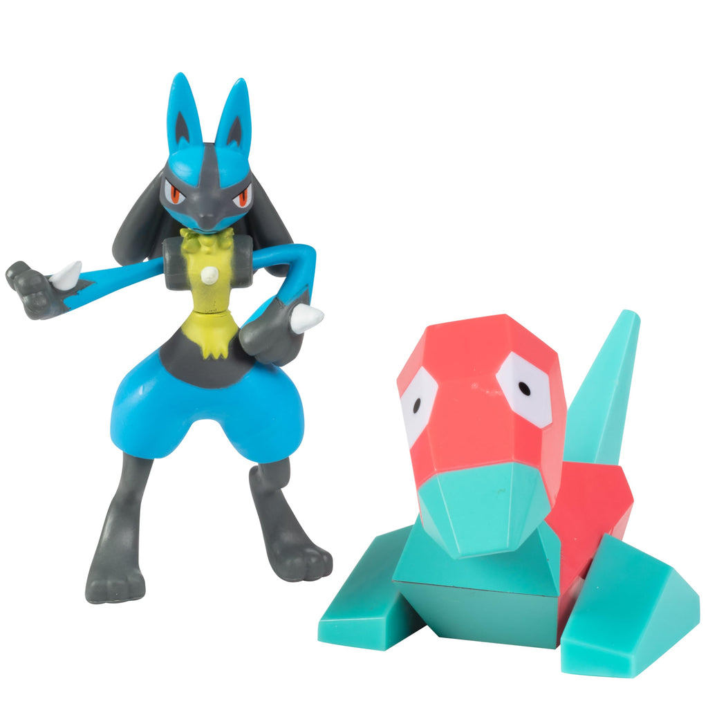 Pokemon Battle Ready! Toy Figure Set, 8 Pieces - 2" & 3" Charmander, Bulbasaur, Squirtle, Lucario, Alolan Vulpix & More - Holiday Christmas Stocking Stuffer Gift for Kids, Boys, Girls - 4+