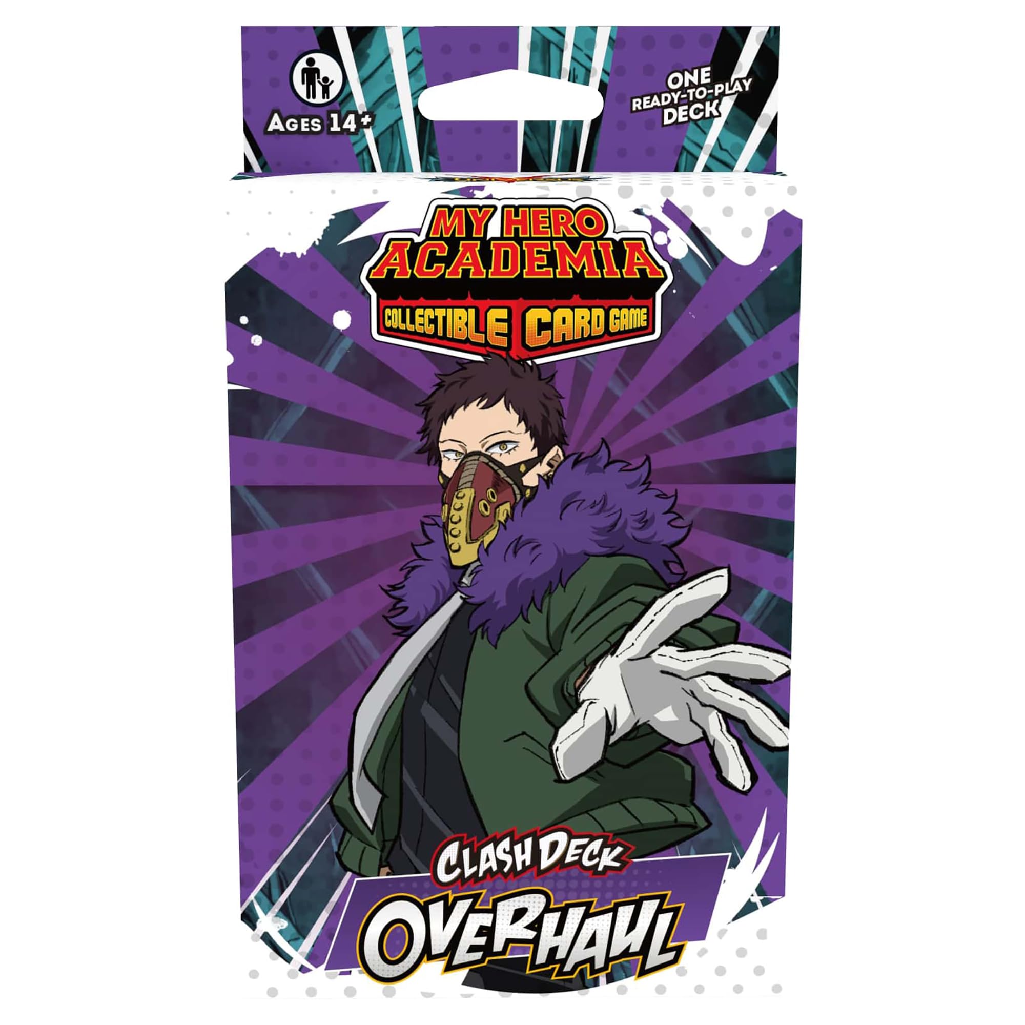 My Hero Academia Collectible Card Game Series 5: Clash Deck Overhaul - Ready to Play Out of The Box, 51 Card Deck & Playmat, MHA