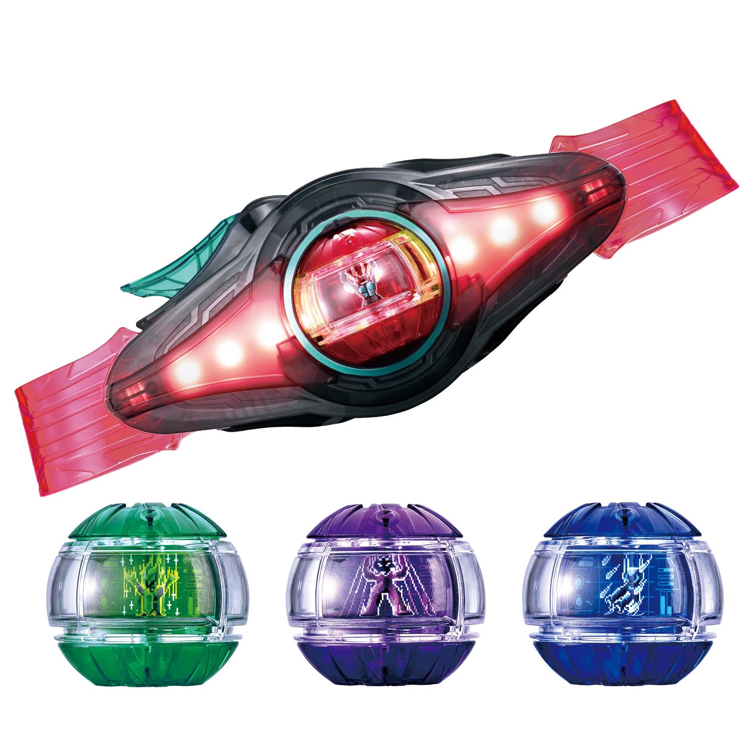 Bandai Kamen Rider Zitz Transformation Belt, DX Zetz Driver, 4 Form Change Set (Bonus: Booster Capsule Included)