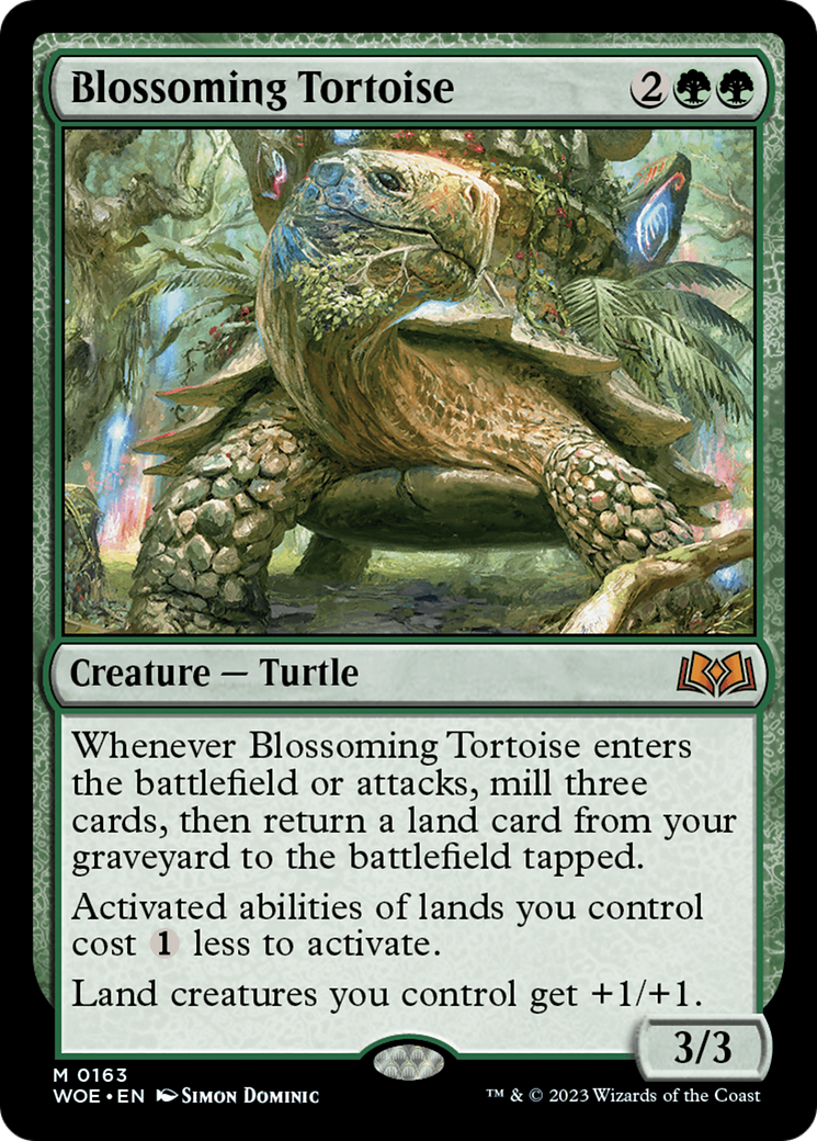 Blossoming Tortoise (WOE-163) - Wilds of Eldraine - Magic The Gathering